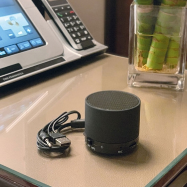 Logotrade mainoslahja tuotekuva: Mini Bluetooth kaiutin HAWICK