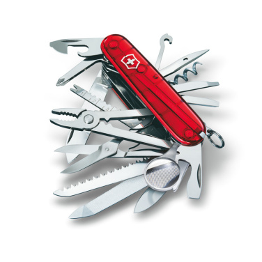 Logotrade mainostuote tuotekuva: Taskuveitsi SwissChamp läpinäkyvä Victorinox