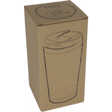 Logotrade mainostuotet kuva: Ruostumattomasta teräksestä valmistettu muki BAMBOOGARDEN 400 ml