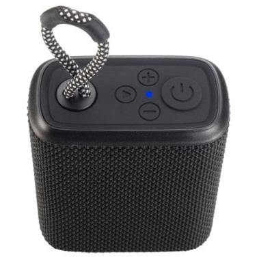 Logotrade mainoslahja tuotekuva: Vedenpitävä bluetooth-kaiutin HARDEOL Schwarzwolf