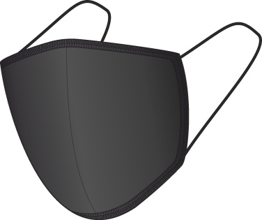 Logotrade liikelahja tuotekuva: BLACK-BLACK puuvillamaski 140116500