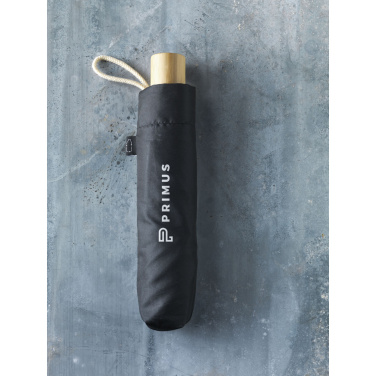 Logo trade liikelahja mainoslahja tuotekuva: Mini Sateenvarjo RCS RPET taitettava sateenvarjo 21 tuumaa