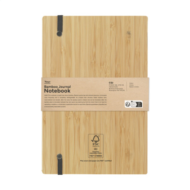 Logotrade liikelahja mainoslahja kuva: Bamboo Journal Naked Spine Paper Notebook A5