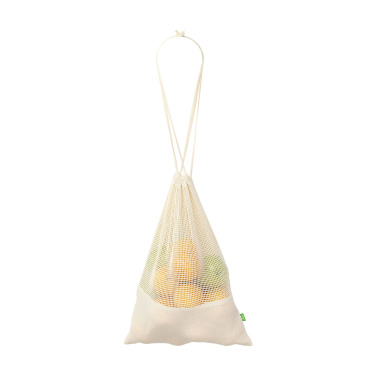 Logotrade mainoslahjat ja liikelahjat tuotekuva: Natura Organic GOTS Mesh Bag (120 g/m²) hedelmäpussi