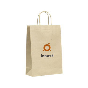 Logo trade mainoslahjat tuotekuva: Leaf It Bag kierrätetty ruohopaperi (120 g/m²) L