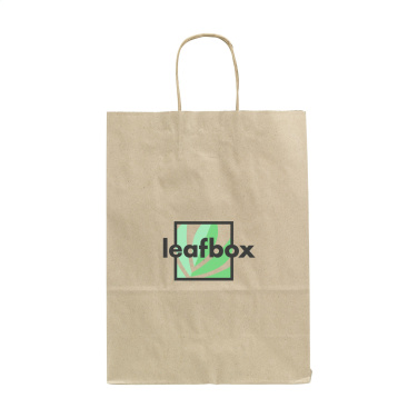 Logo trade mainostuotet tuotekuva: Leaf It Bag Leveä kierrätetty ruohopaperi (90 g/m²) M