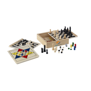 Logo trade mainostuote kuva: WoodGame 5-in-1 -pelisetti