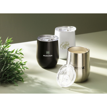 Logo trade mainostuote kuva: Huevo RCS Recycled Steel Cup 350 ml lämpökuppi