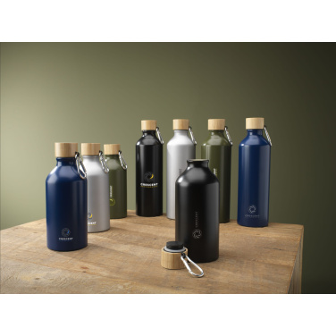 Logotrade liikelahja tuotekuva: AluBamboo GRS Kierrätetty Alu 500 ml vesipullo
