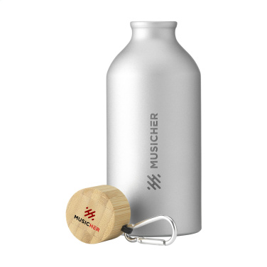 Logo trade mainostuote kuva: AluBamboo GRS Kierrätetty Alu 500 ml vesipullo