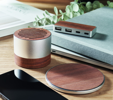 Logotrade liikelahjat kuva: Kierrätetystä alumiinista valmistettu kaiutin