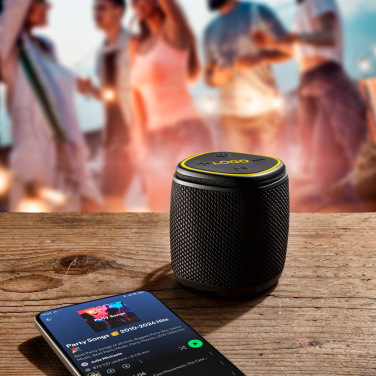 Logotrade mainostuote tuotekuva: Bluetooth-kaiutin HERMON Schwarzwolf