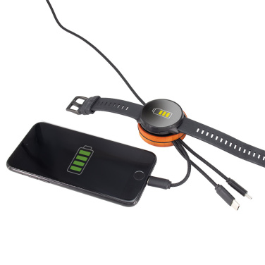 Logotrade mainostuotet kuva: Iso kaapeli 4in1 valaistulla logolla - i5w