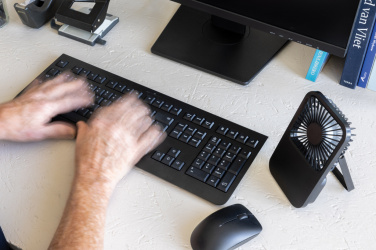 Logo trade mainoslahjat tuotekuva: Aervina RCS-kierätysmuovinen ladattava tuuletin