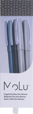 Logo trade liikelahja mainoslahja tuotekuva: Metallinen kuulakärkikynä Des Moines MoLu