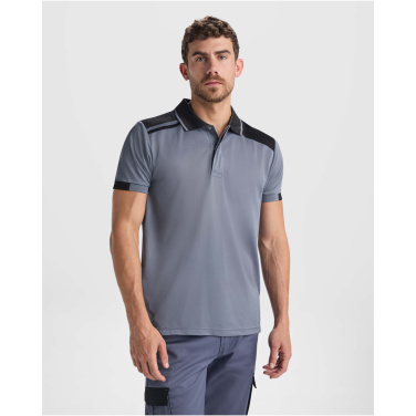 Logo trade mainostuotet tuotekuva: Samurai antibakteerinen lyhythihainen unisex-poolopaita 160 g/m2