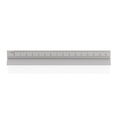Logotrade dovana nuotrauka: 15 cm. Aliuminio trikampė liniuotė