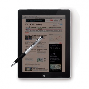 Logotrade reklaminiai produktai nuotrauka: Pasukamas ir liečiamas rutulinis rašiklis