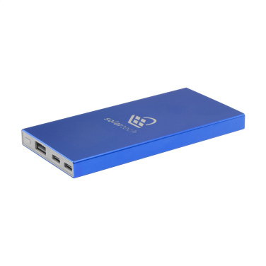 Logotrade reklaminės dovanos nuotrauka: Tecco GRS Recycled Alu Powerbank 5000 išorinis įkroviklis