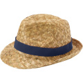 Pricus šiaudinė skrybėlė, Navy / Natural