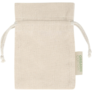 Logotrade firminės dovanos nuotrauka: Odisha 140 g/m² OCS ekologiškas dovanų maišelis - 15 x 10 cm