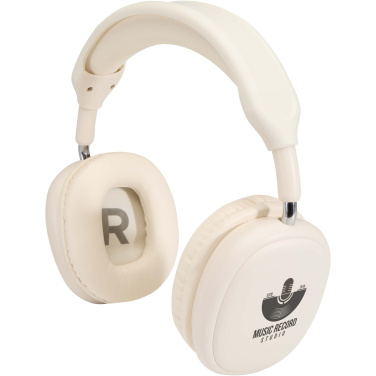 Logotrade reklaminės dovanos nuotrauka: „Alzir“ perdirbto plastiko belaidės „Bluetooth®“ ausinės, dedamos ant ausies