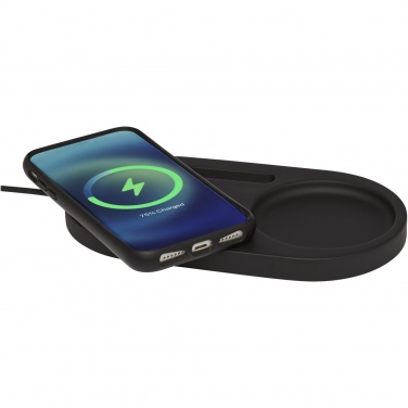 Logotrade Ideja dāvanas foto: Klip 5 W bezvadu uzlādes galda organizators