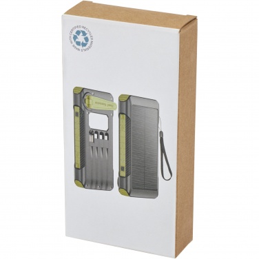 Logotrade logo dāvanas foto: Soldy 10 000 mAh RCS pārstrādāta plastmasas saules dinamo jaudas banka 