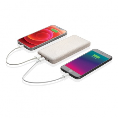 Logotrade biznesa dāvanas foto: 10 000 mah kviešu salmu spēka banka