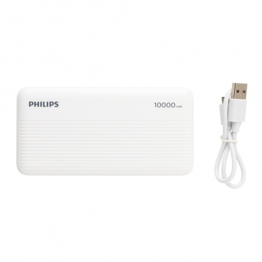 Logotrade korporatīvās dāvanas foto: Philips 10 000 mAh plānā jaudas banka