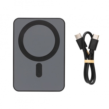 Logotrade logo dāvanas foto: Magnetix RCS pārstrādāta plastmasas 5000 mah magnētiskā jaudas banka
