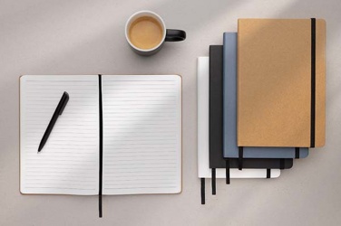 Logotrade biznesa dāvanas foto: Craftstone A5 pārstrādāta kraft un akmens papīra piezīmju grāmatiņa