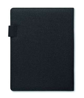 Logotrade korporatīvās dāvanas foto: A4 mape un bezvadu lādētājs