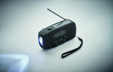 Logotrade biznesa dāvanas foto: Pārnēsājams radio SOS ar LED lukturīti