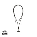 LoopAmp RCS RPET regulējams telefona vads ar 60 W kabeli, melns
