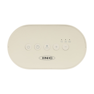 Logotrade biznesa dāvanas foto: LumaRise RCS pārstrādātas plastmasas modinātājpulkstenis ar baltu troksni