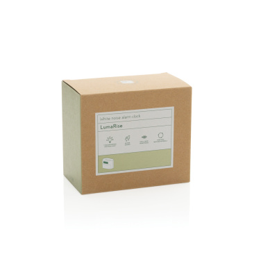 Logotrade korporatīvās dāvanas foto: LumaRise RCS pārstrādātas plastmasas modinātājpulkstenis ar baltu troksni