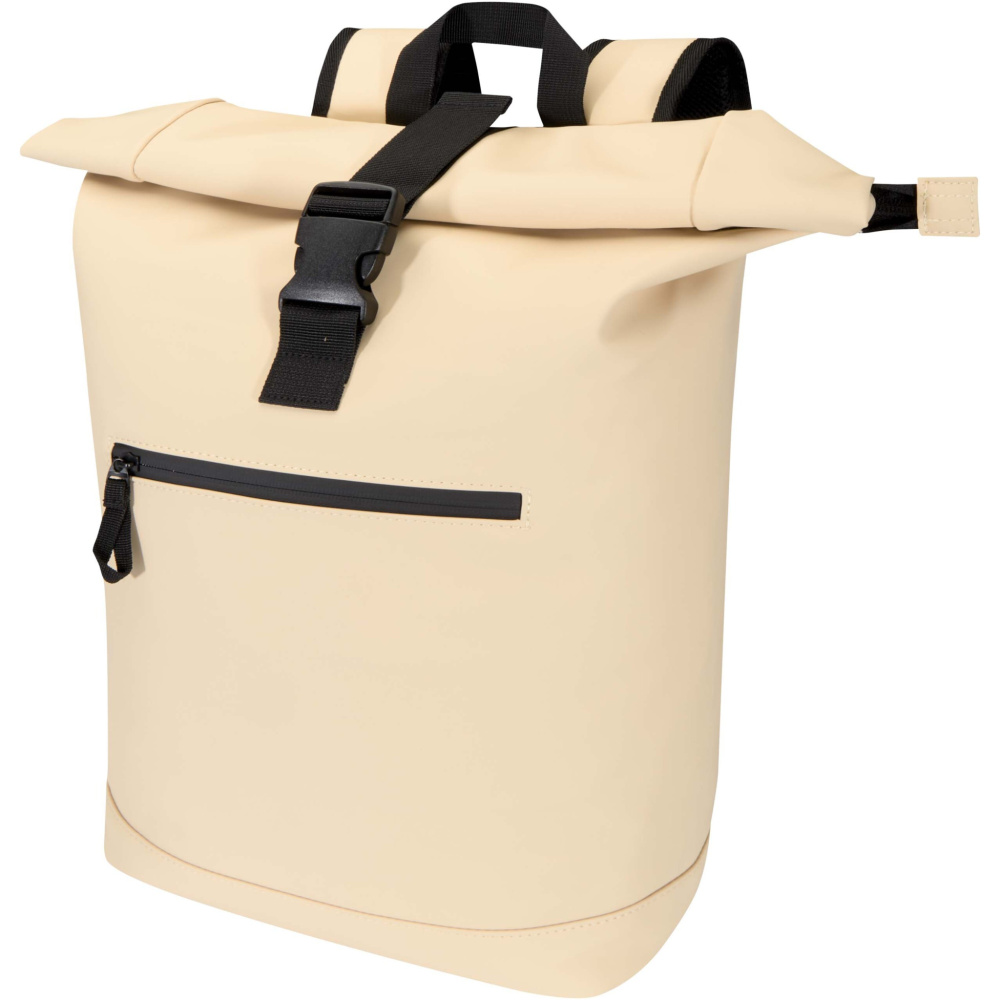 Logotrade Ideja dāvanas foto: Resi Plus 15" GRS pārstrādāta mugursoma ar sarullējamu augšdaļu 18L