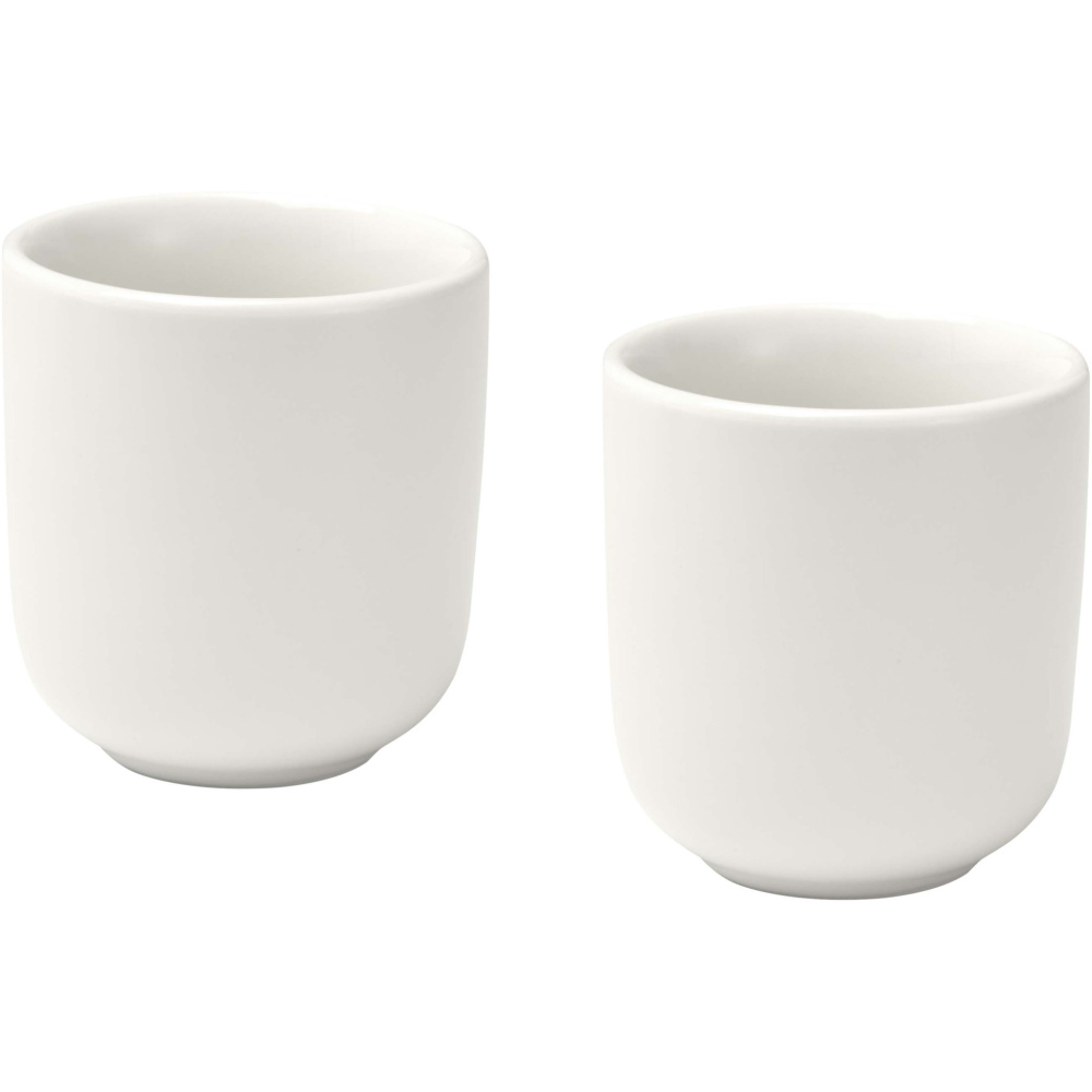 Logotrade biznesa dāvanas foto: Vīriešu 90 ml keramikas espresso krūzītes - 2 gab. komplekts
