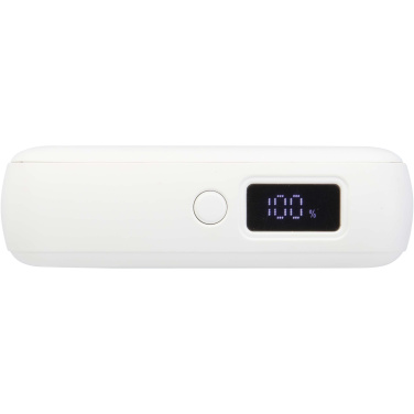 Logotrade logo dāvanas foto: Acrux 10.000 mAh 35W planšetdatora pārnēsājamais akumulators ar iebūvētu C tipa kabeli - izgatavots no pārstrādātas plastmasas