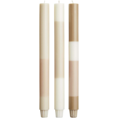 Logotrade ziemassvētku dāvanas foto: Originalhome slāņotās kaļķakmens sveces - 3 gab. komplekts