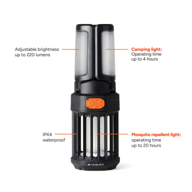 Logotrade logo dāvanas foto: Nordic Drift Titan pārnēsājams odu atbaidīšanas kempinga lukturis