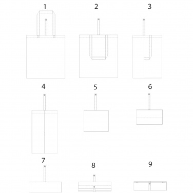 Лого трейд pекламные cувениры фото: Складная эко-сумка Nevada из хлопка плотностью 100 г/м²