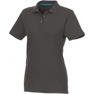 Лого трейд pекламные подарки фото: Beryl short sleeve women's organic recycled polo