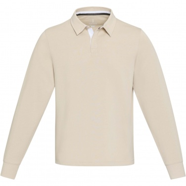 Лого трейд бизнес-подарки фото: Clyde unisex organic rugby polo sweatshirt