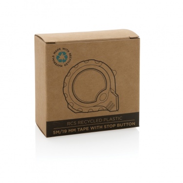 Лого трейд pекламные cувениры фото: Лента RCS из переработанного пластика 5M/19 мм с кнопкой остановки