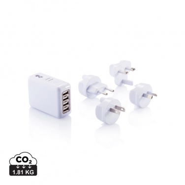 Логотрейд pекламные подарки картинка: Дорожная вилка с 4 USB-портами