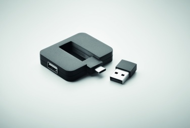 Лого трейд бизнес-подарки фото: 4-портовый USB-хаб