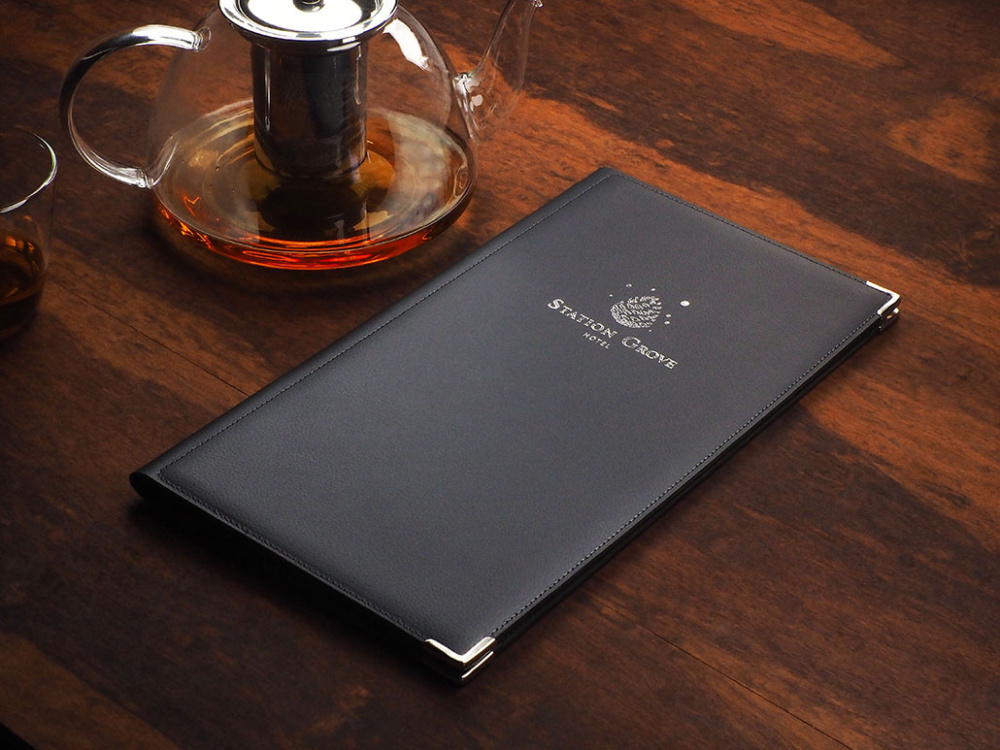 Логотрейд pекламные cувениры картинка: Обложка для меню Fine Dining Pro 1633319