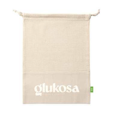 Лого трейд pекламные продукты фото: Фруктовый мешок Natura Organic GOTS Mesh Bag (120 г/м²)